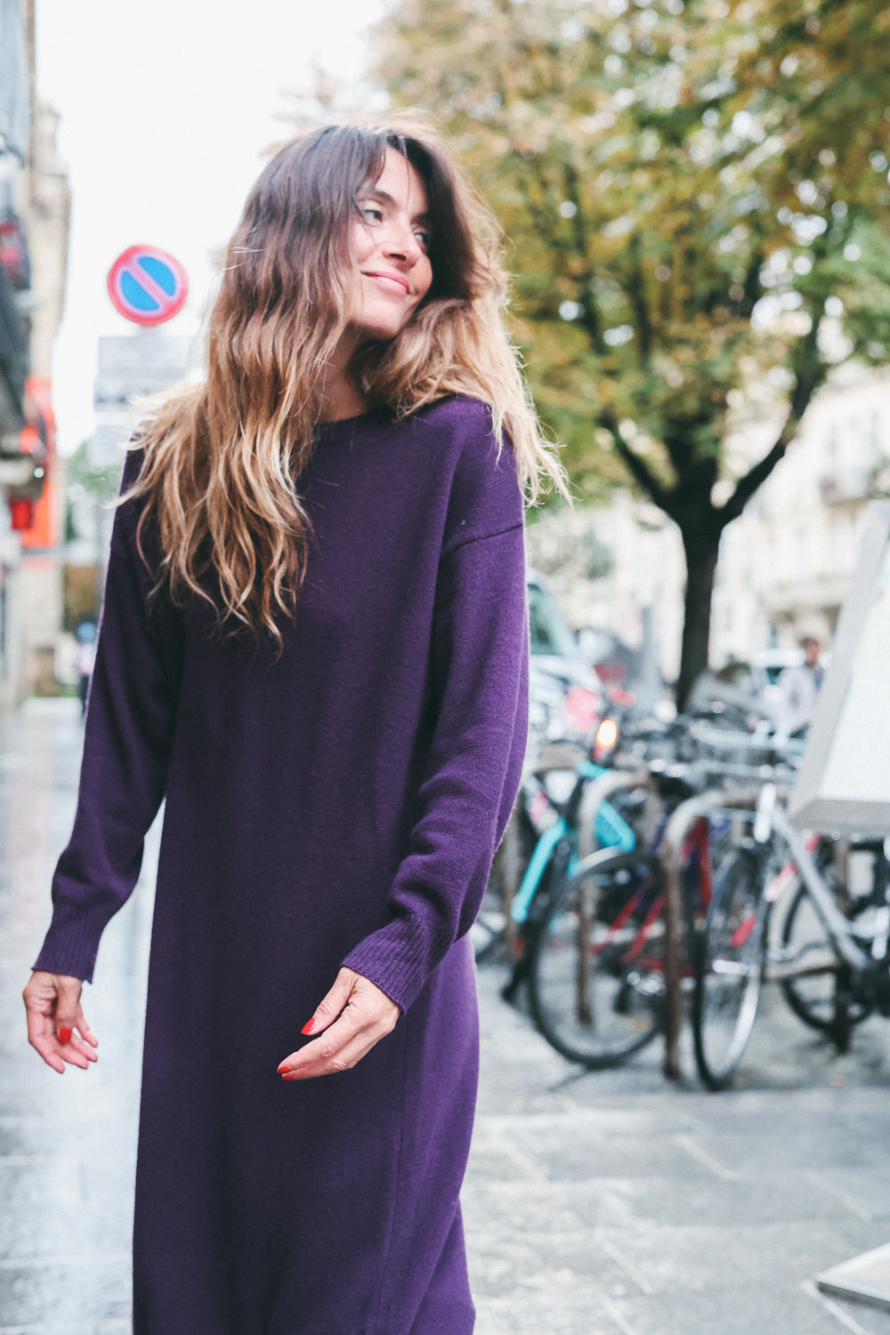 ROBE MAILLE LEAH VIOLET