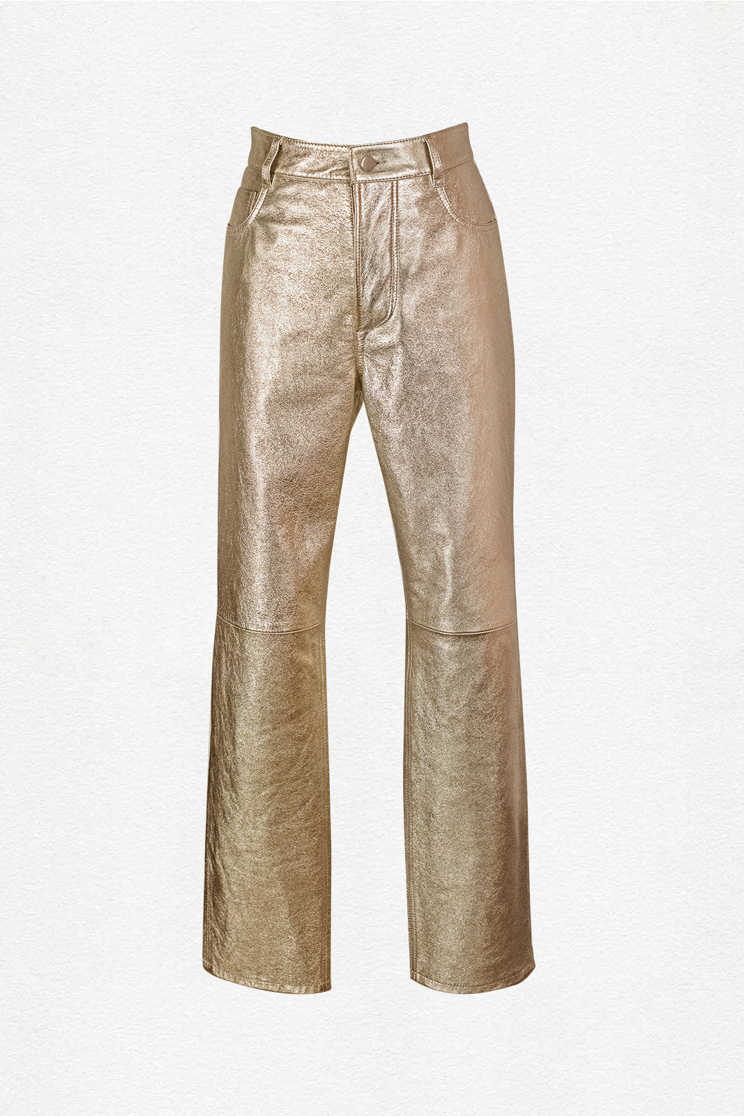 WILLIAM GOLD LEATHER TROUSERS